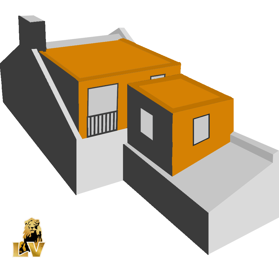 L-shaped-dormer London Levic LV